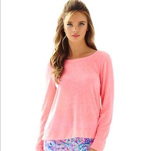 Lilly Pulitzer Luxletic Bayberry Top Sweater Top